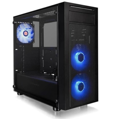 GABINETE THERMALTAKE VERSA J22 TG RGB LATERAL EM VIDRO TEMP, CA-1L5-00M1WN-01