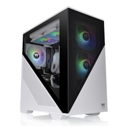 Gabinete ThermaltakeDivider 170 TG ARGB Snow Mid Tower Vidro Temperado M-ATX Sem Fonte Com 2 Fans CA-1S4-00S6WN-00