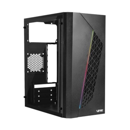 Gabinete Vinik Beam Matx Mid Tower Lateral Em Acrilico Preto Ggbacbk