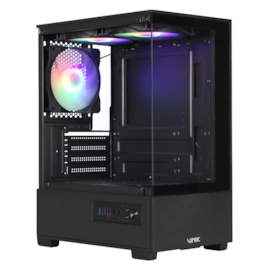 Gabinete Vinik G-shield M-atx Mid Tower Vidro Temperado Com 3 Fans Preto Gggsvbk