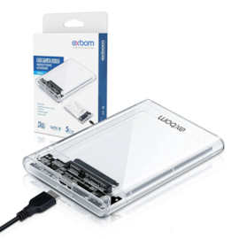 Gaveta Externa Para Hd 2,5" Sata Exbom Usb 3.0 Cghd-35b