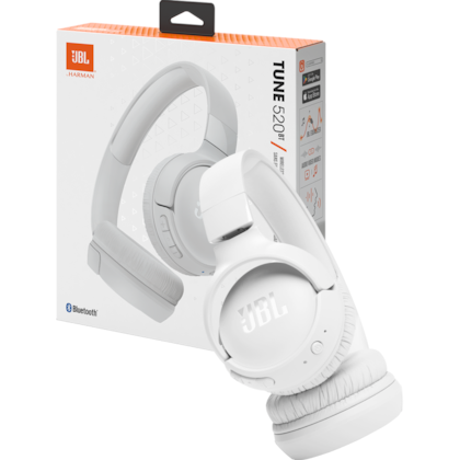 Headphone Jbl Tune 520 Bt Bluetooth Branco Jblt520btwhtam