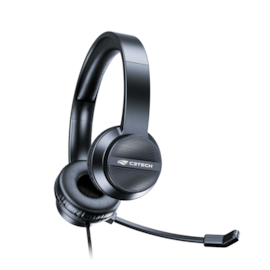 Headset C3Tech Usb Com Controle Chamadas E Midia Preto Ph-380Bk