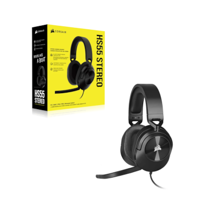 Headset Corsair Hs55 Stereo Drivers De 50Mm Carbon Ca-9011260-Na