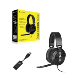 Headset Corsair Hs55 Surround Drivers De 50Mm 7.1 Surround Carbon Ca-9011265-Na