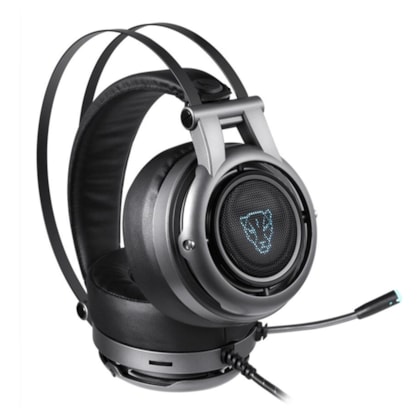 HEADSET GAMER MOTOSPEED H18 7.1 CINZA LED AZUL FMSHS0083CIZ