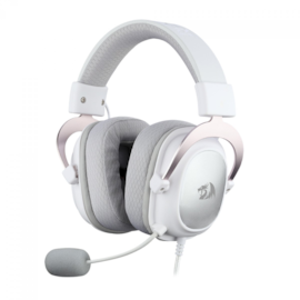 Headset Gamer Redragon Hero Lunar Drivers De 53mm P3 3.5mm Som Estéreo Branco H530-w