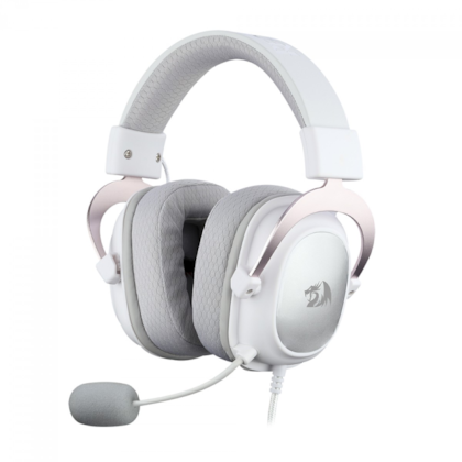 Headset Gamer Redragon Hero Lunar Drivers De 53mm P3 3.5mm Som Estéreo Branco H530-w