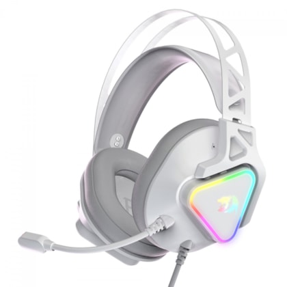 Headset Gamer Redragon Rgb Cadmus Rgb Usb 7.1 Surround Branco H370w-rgb