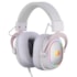 HEADSET GAMER REDRAGON ZEUS X BRANCO COM ROSE RGB 7.1 H510WR-RGB