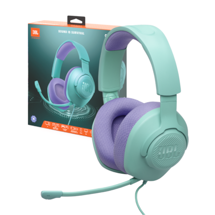 Headset Jbl Quantum 100 M2 Driver 40mm Ciano Jblqtum100m2cyn