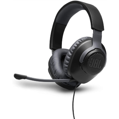 Headset Jbl Quantum 100 Multiplataforma Drivers 40mm Preto Jblquantum100blkam