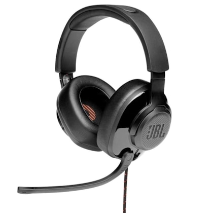 Headset Jbl Quantum 300 Drivers 50mm Com Fio Preto Jblquantum300blkam