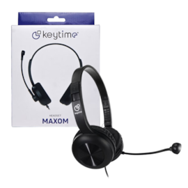 Headset Keytime Maxom P2 + P3 3.5 Mm Preto Kyt00025