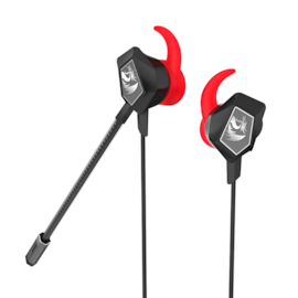 Headset Redragon Bomber Elite 3,5 Mm P3 Split P2 Duplo Preto Vermelho E300