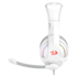 Headset Redragon Cronus Lunar Drivers 40mm Usb E P3 Branco Rgb H211w-rgb