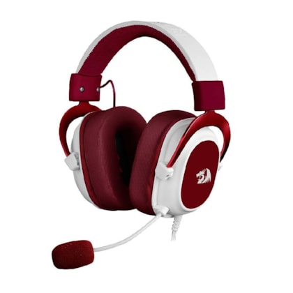 HEADSET REDRAGON HERO BRANCO E VERMELHO PS4/PS5/ XBOX H530-R