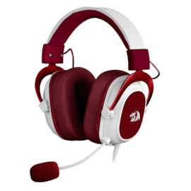 Headset Redragon Hero Cherry Drivers De 53mm P3 3.5mm Som Estéreo Branco E Vermelho H530-r