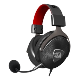 Headset Redragon Icon Usb Virtual Surround 7.1 Drivers de 50mm 3.5mm Preto Vermelho H520