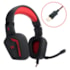 Headset Redragon Muses 2 Preto Surround 7.1 Usb Preto Vermelho H310-1