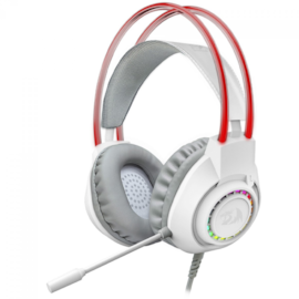 Headset Redragon Scream Lunar Rgb Drivers De 40mm Usb E P2 Branco H231w-rgb