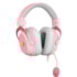 Headset Redragon Zeus X Rgb Bubblegum Usb 2.0 Drivers De 53mm Virtual Surround 7.1 Rosa Com Branco H510rgb-pink