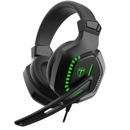 Headset T-dagger Eiger Drivers 50 Mm Usb Led Verde T-rgh208