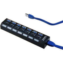 Hub Md9 Usb 7 Portas 3.0 Com Interruptor Energia Com Cabo 7873