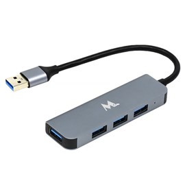 HUB MTEK USB 4 PORTAS 3.0 HB-403 CINZA
