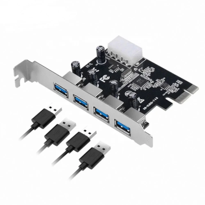 Hub Pci-E Knup 4 Usb 3.0 Fêmea 5 Gbps Kp-T102