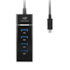 Hub Usb C3tech Hu-300 4 Portas Usb 3.0 Preto Hu-c300bk