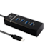 Hub Usb C3tech Hu-300 4 Portas Usb 3.0 Preto Hu-c300bk