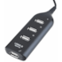 Hub Usb Knup 1 Usb 2.0 Macho 4 Usb 2.0 Fêmea Preto Hb-t56