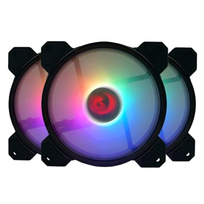 KIT 3 COOLER FAN REDRAGON, 360MM, RGB - GC-F009