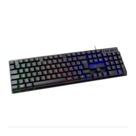 Kit 4 Em 1 Teclado Mouse Headset Mousepad Kalkan Odin Led Rainbow Preto Klk00017