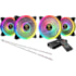 Kit Cooler Fan Gamdias Aeolus M2-1204r Elite Rgb 4 Fans 120mm Com Fita Led Rgb Com Controladora Preto