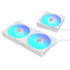 Kit Cooler Fan Lian Li Uni Fan Al120 V2 Rgb Com 3 Fans 120Mm Branco Uf-Al120V2-3W