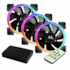 Kit Cooler Fan Mtek Rgb 120mm 3 Fans Com Controle Mkf-120