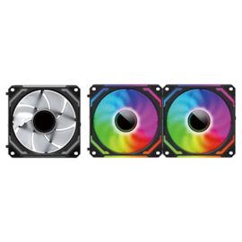 Kit Cooler Fan Redragon Argb Fan Com 3 Fans 120Mm Preto Gc-F012