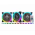 Kit Cooler K-Mex Aaea Syncii Argb 120Mm Com 3 Fans Com Controladora Com Fita