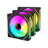 Kit Cooler Redragon Argb 120Mm Com 3 Fans Preto Gc-F015
