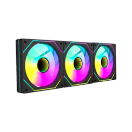 Kit Cooler Redragon Argb 120Mm Com 3 Fans Preto Gc-F015