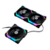 Kit Cooler Redragon Uni Fan Sl120 By Lian Li Rgb 3x 120mm Preto C/ Controladora Uf-sl120-3b Si