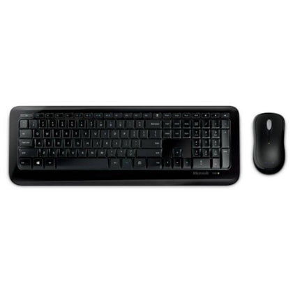 KIT MICROSOFT 850 TECLADO E MOUSE WIRELESS PRETO ABNT2