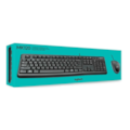 Kit Mouse E Teclado Logitech Mk120 Preto Com Fi...