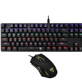 KIT T-DAGGER ADVANCE FORCE TECLADO RAINBOW E MOUSE  T-TGS005