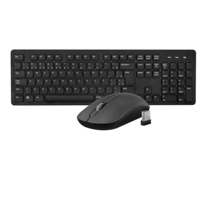 Kit Teclado E Mouse Akko Pro Akp104 Wl Sem Fio Wireless Preto Akp104wl-black