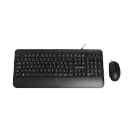 Kit Teclado E Mouse C3Tech Teclado Multimídia Com Apoio Mouse 2000 Dpi Usb Preto Kt-200Bk