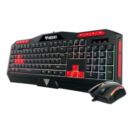 Kit Teclado E Mouse Gamdias Ares M1 Zeus E2 Usb 3200 Dpi Preto
