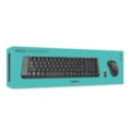 Kit Teclado E Mouse Logitech Mk220 Sem Fio Pret...